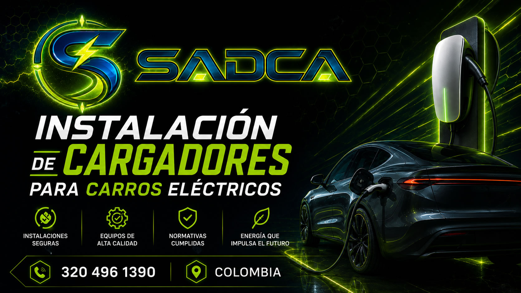 Instalación de Cargadores Para Carros Eléctricos ❤️ | SADCA